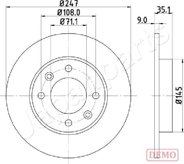 Japanparts DP-0602C - Jarrulevy inparts.fi