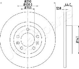 Japanparts DP-0619 - Jarrulevy inparts.fi