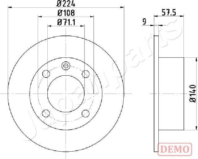 Japanparts DP-0614C - Jarrulevy inparts.fi