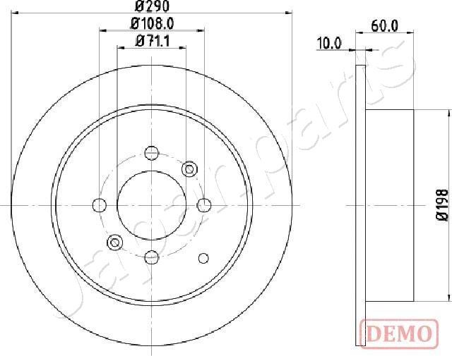 Japanparts DP-0616C - Jarrulevy inparts.fi