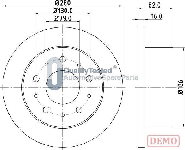 Japanparts DP0611JM - Jarrulevy inparts.fi