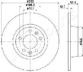 Japanparts DP-0617 - Jarrulevy inparts.fi