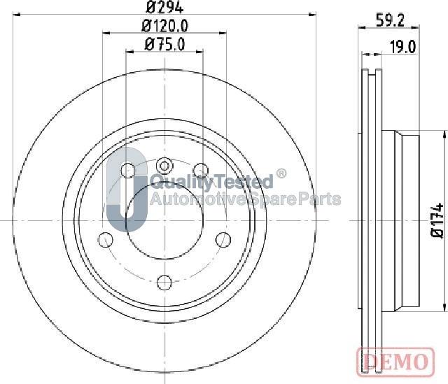 Japanparts DP0109JM - Jarrulevy inparts.fi