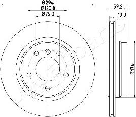 Japanparts DP-0109 - Jarrulevy inparts.fi