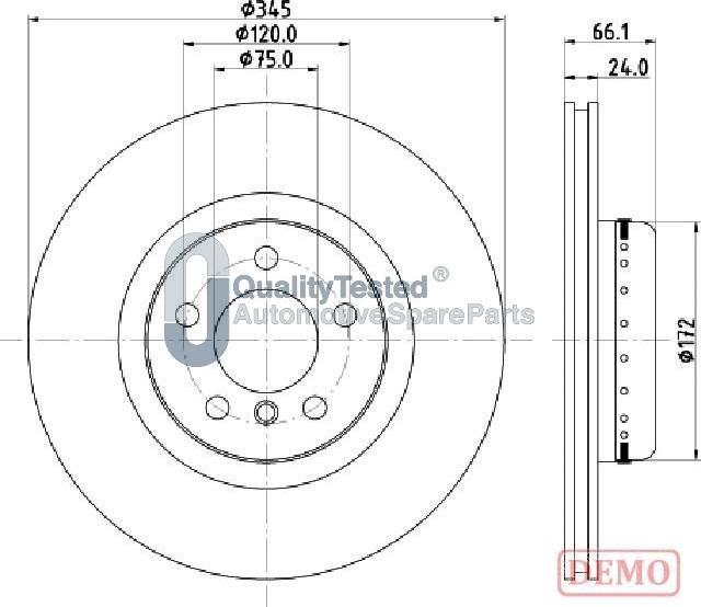 Japanparts DP0104JM - Jarrulevy inparts.fi