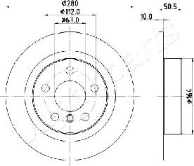 Japanparts DP-0105 - Jarrulevy inparts.fi