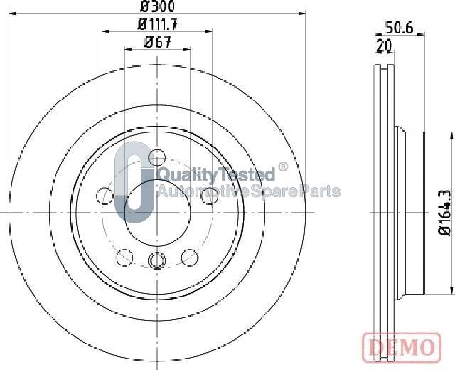 Japanparts DP0106JM - Jarrulevy inparts.fi