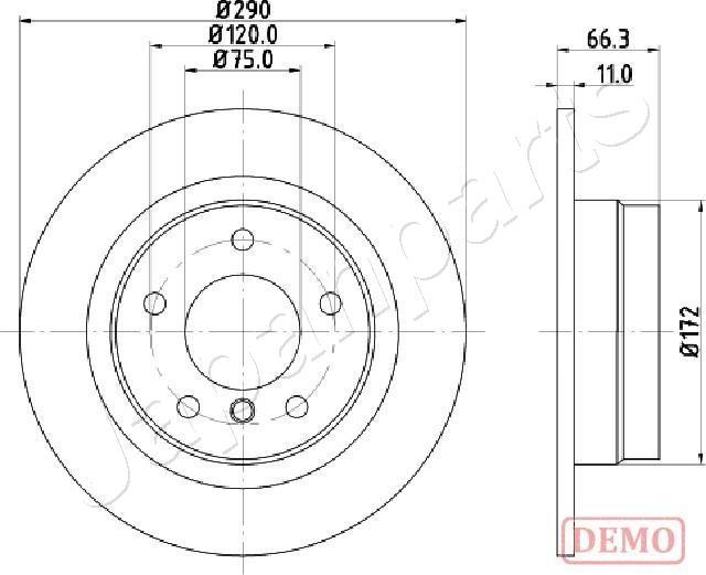 Japanparts DP-0103C - Jarrulevy inparts.fi