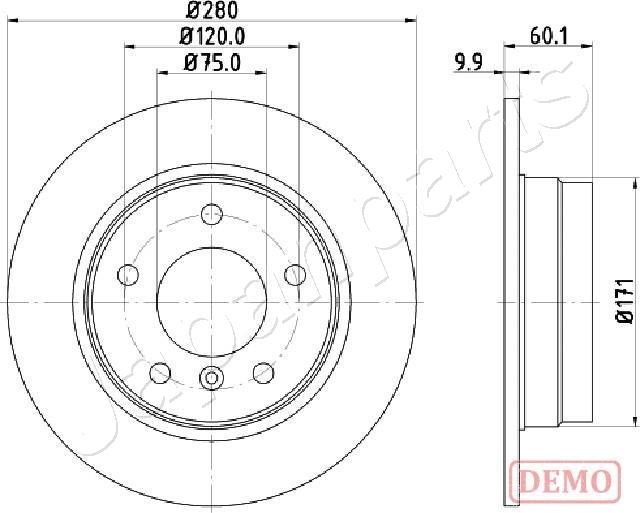 Japanparts DP-0107C - Jarrulevy inparts.fi