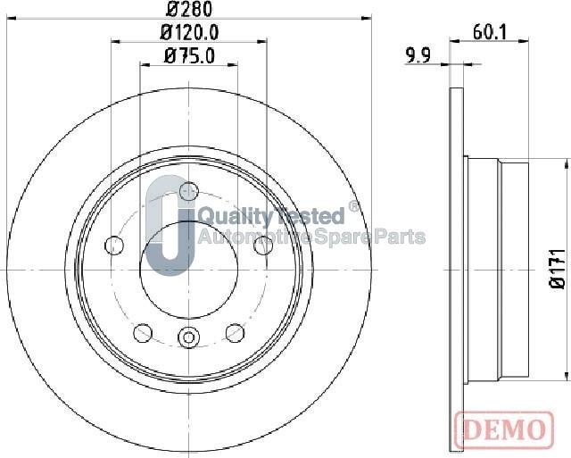 Japanparts DP0107JM - Jarrulevy inparts.fi