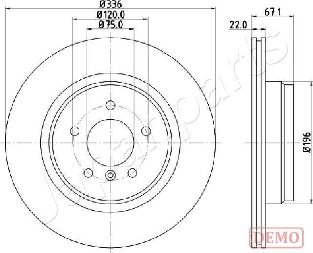 Japanparts DP-0114C - Jarrulevy inparts.fi