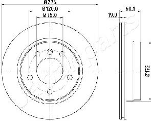 Japanparts DP-0111 - Jarrulevy inparts.fi