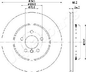 Japanparts DP-0113 - Jarrulevy inparts.fi