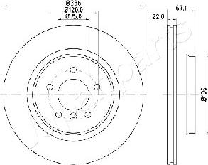 Japanparts DP-0112 - Jarrulevy inparts.fi