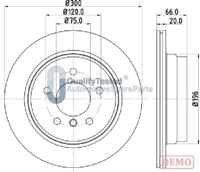 Japanparts DP0117JM - Jarrulevy inparts.fi