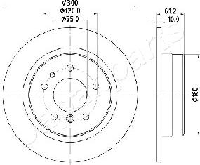 Japanparts DP-0117 - Jarrulevy inparts.fi