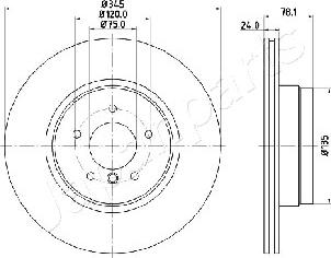 Japanparts DP-0130 - Jarrulevy inparts.fi