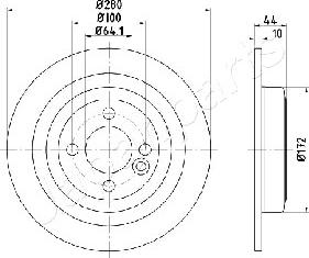 Japanparts DP-0133 - Jarrulevy inparts.fi