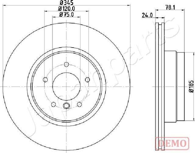 Japanparts DP-0132C - Jarrulevy inparts.fi