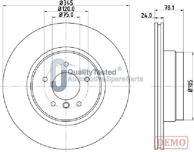 Japanparts DP0132JM - Jarrulevy inparts.fi