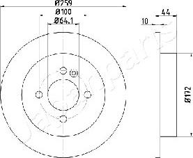 Japanparts DP-0132 - Jarrulevy inparts.fi