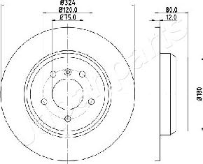 Japanparts DP-0137 - Jarrulevy inparts.fi