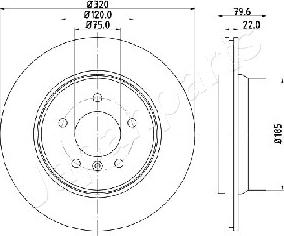 Japanparts DP-0126 - Jarrulevy inparts.fi