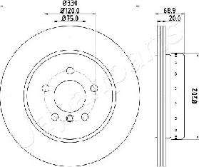 Japanparts DP-0123 - Jarrulevy inparts.fi