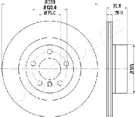 Japanparts DP-0127 - Jarrulevy inparts.fi