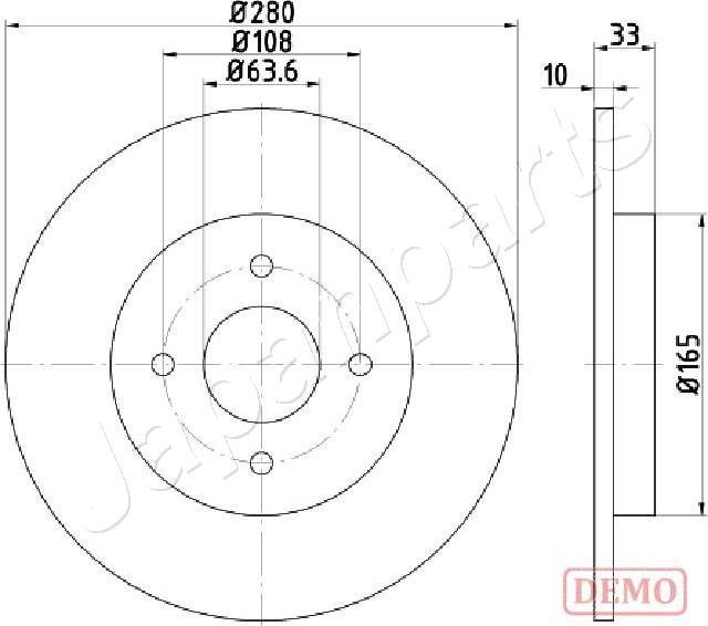 Japanparts DP-0304C - Jarrulevy inparts.fi