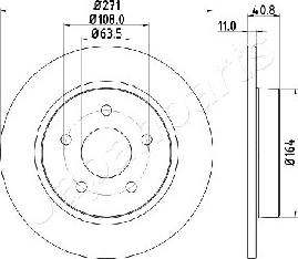 Japanparts DP-0305 - Jarrulevy inparts.fi