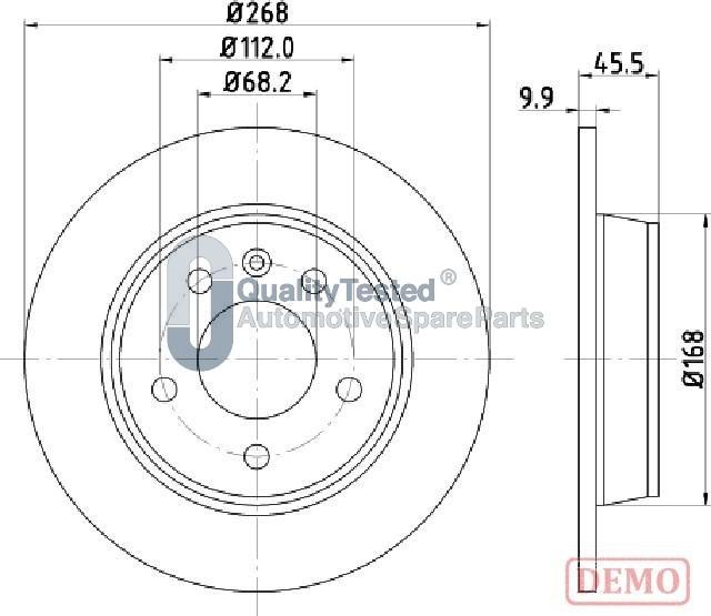 Japanparts DP0306JM - Jarrulevy inparts.fi