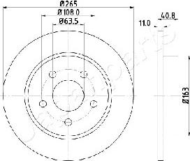 Japanparts DP-0300 - Jarrulevy inparts.fi