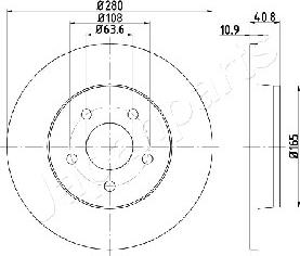 Japanparts DP-0301 - Jarrulevy inparts.fi