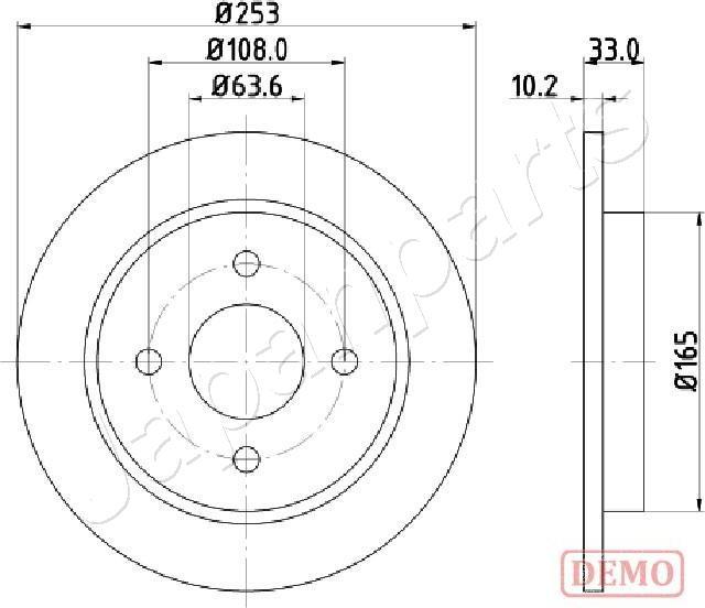 Japanparts DP-0303C - Jarrulevy inparts.fi