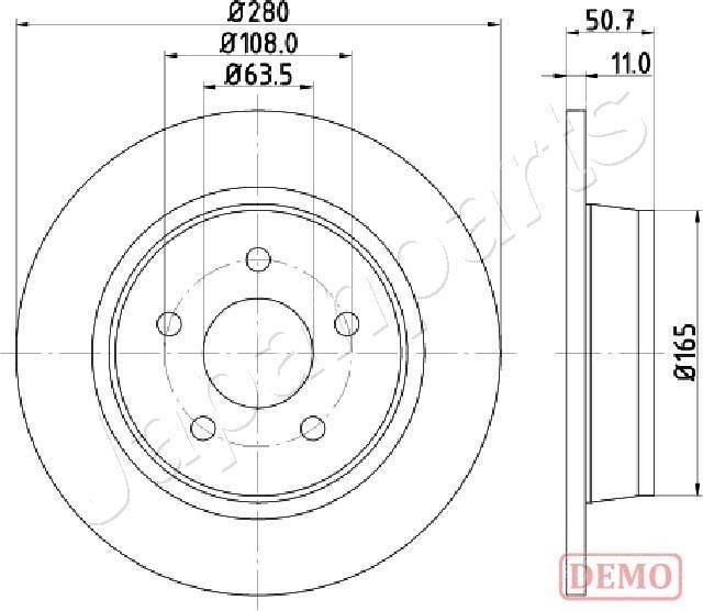 Japanparts DP-0302C - Jarrulevy inparts.fi