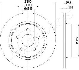 Japanparts DP-0302 - Jarrulevy inparts.fi