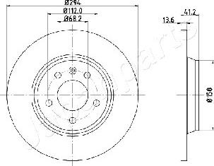 Japanparts DP-0307 - Jarrulevy inparts.fi