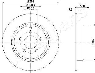 Japanparts DP-0319 - Jarrulevy inparts.fi