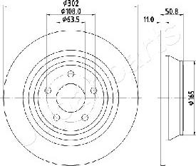 Japanparts DP-0310 - Jarrulevy inparts.fi