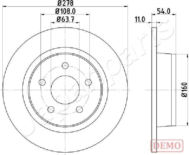 Japanparts DP-0311C - Jarrulevy inparts.fi