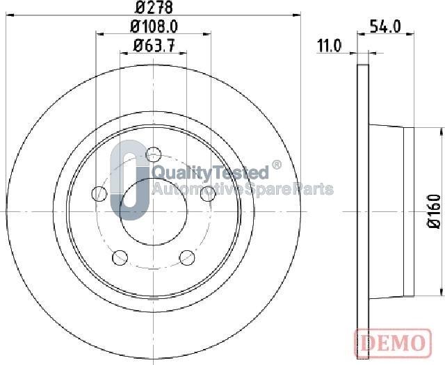 Japanparts DP0311JM - Jarrulevy inparts.fi