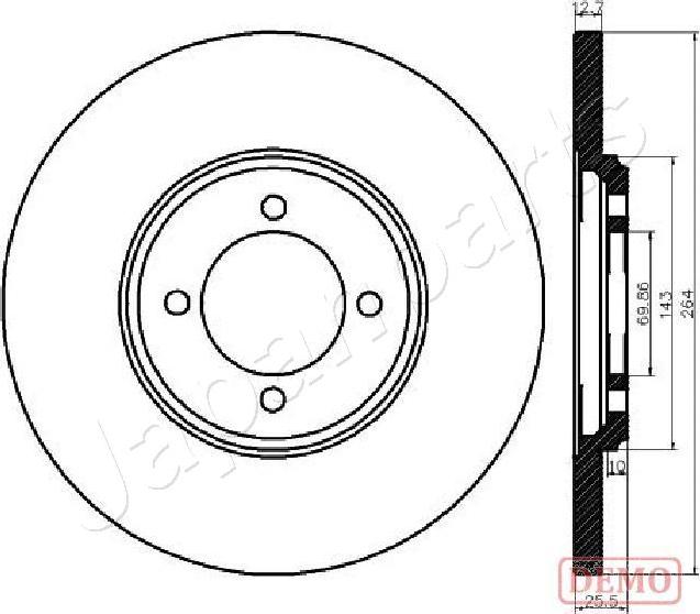 Japanparts DP-0318C - Jarrulevy inparts.fi