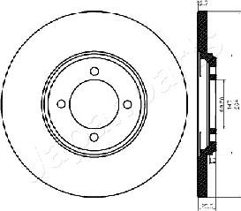 Japanparts DP-0318 - Jarrulevy inparts.fi