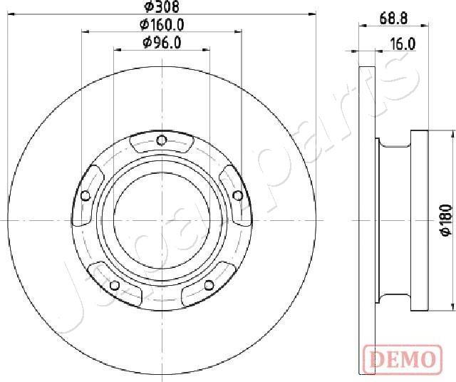 Japanparts DP-0312C - Jarrulevy inparts.fi