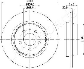 Japanparts DP-0326 - Jarrulevy inparts.fi