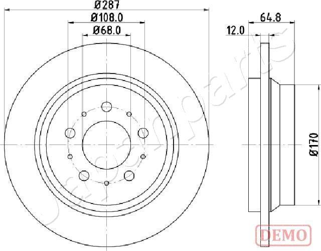 Japanparts DP-0321C - Jarrulevy inparts.fi