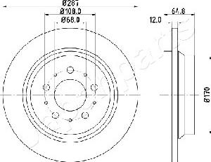 Japanparts DP-0321 - Jarrulevy inparts.fi