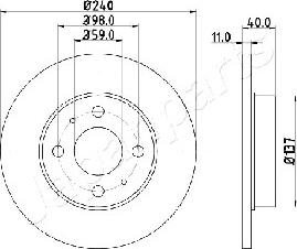 Japanparts DP-0200 - Jarrulevy inparts.fi