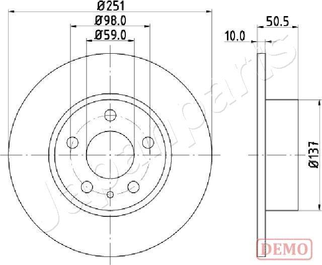 Japanparts DP-0202C - Jarrulevy inparts.fi